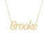 Gold Name Necklace - Brooke