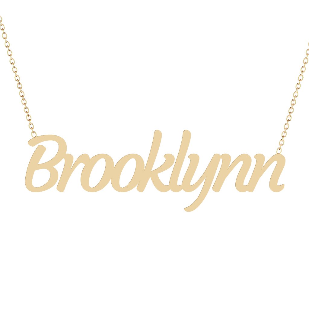 Gold Name Necklace - Brooklynn