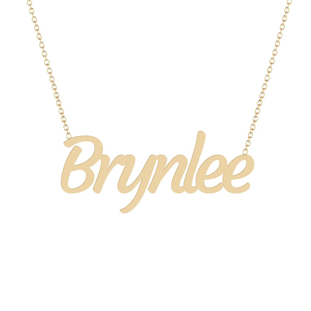 Gold Name Necklace - Brynlee