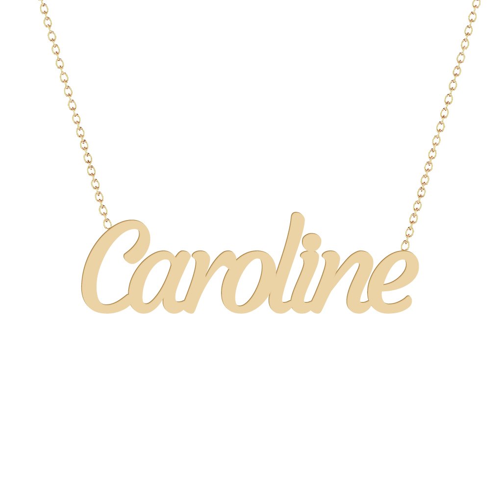 Gold Name Necklace - Caroline