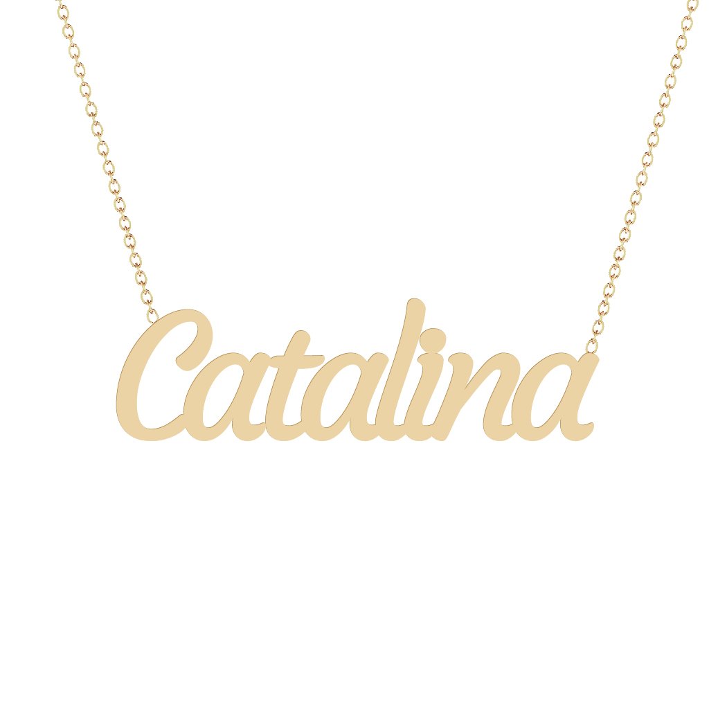 Gold Name Necklace - Catalina
