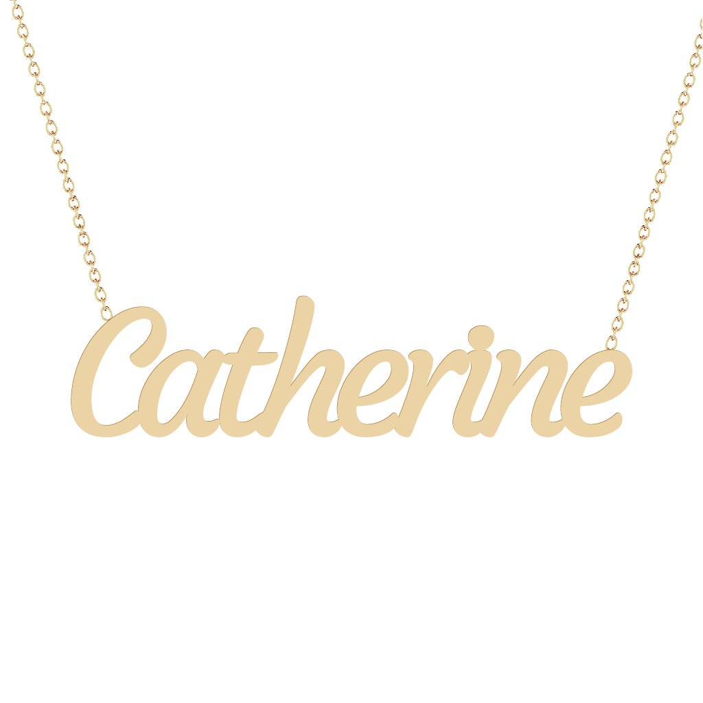 Gold Name Necklace - Catherine
