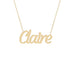 Gold Name Necklace - Claire