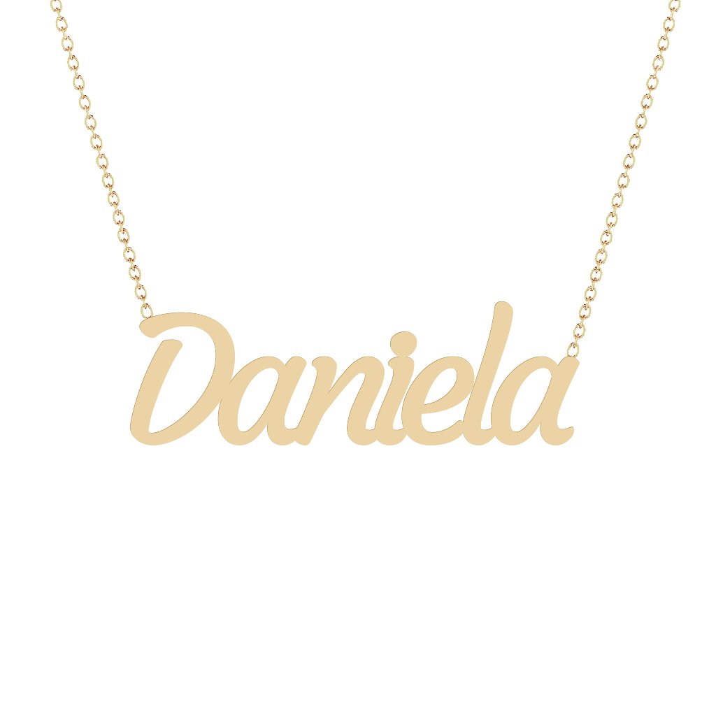 Gold Name Necklace - Daniela
