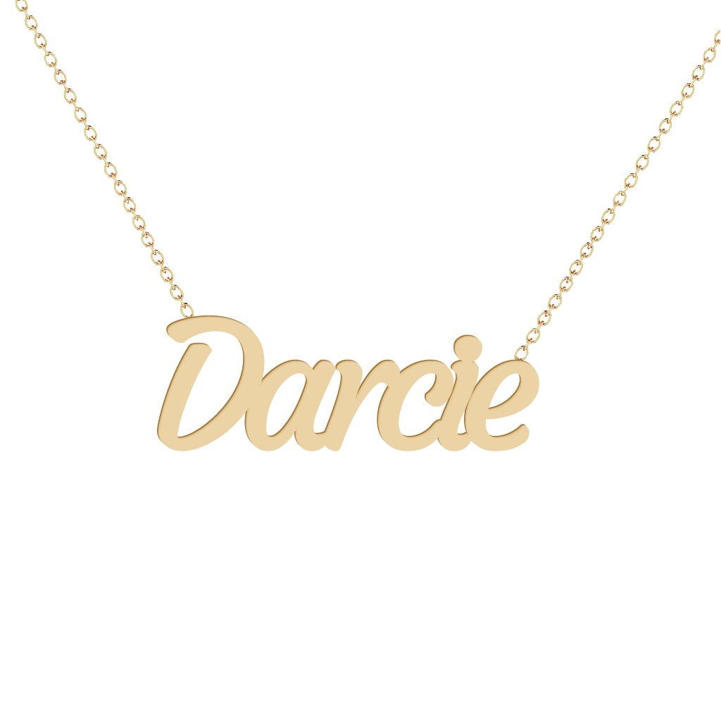 Gold Name Necklace - Darcie