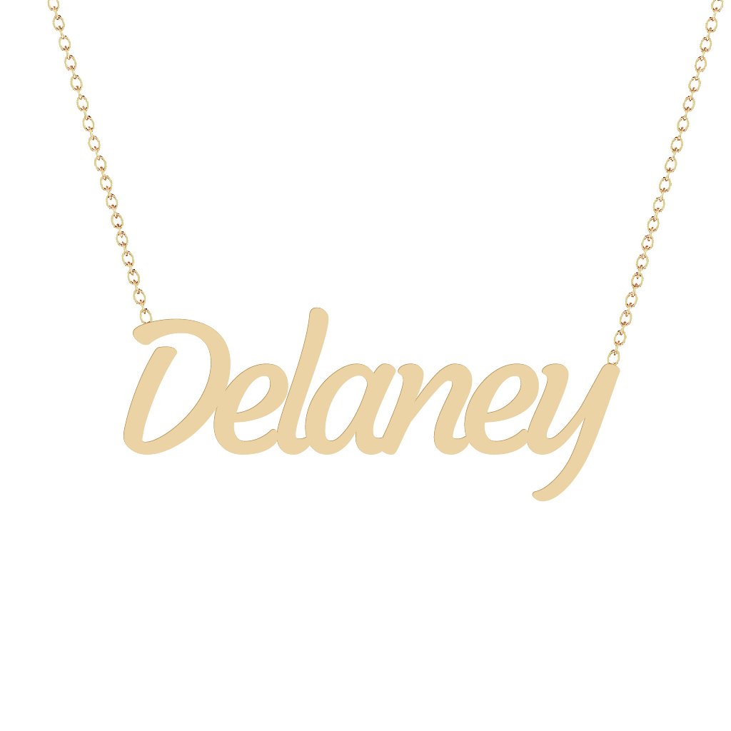 Gold Name Necklace - Delaney