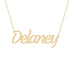 Gold Name Necklace - Delaney