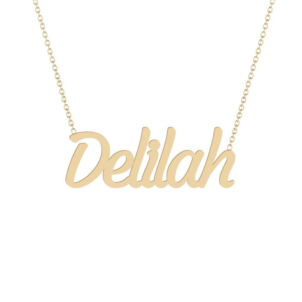 Gold Name Necklace - Delilah