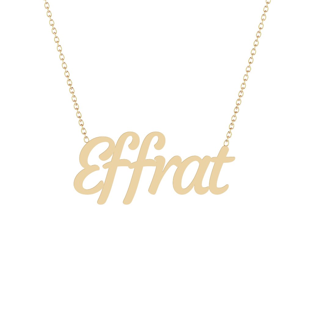 Gold Name Necklace - Effrat