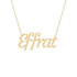 Gold Name Necklace - Effrat