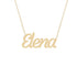 Gold Name Necklace - Elena