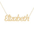 Gold Name Necklace - Elizabeth