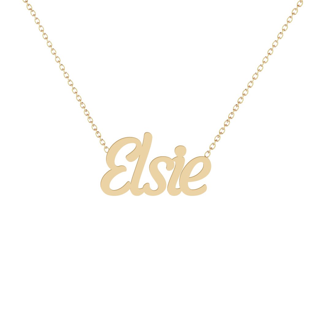 Gold Name Necklace - Elsie