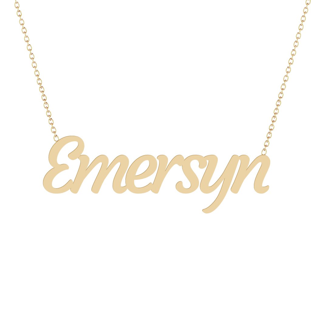 Gold Name Necklace - Emersyn