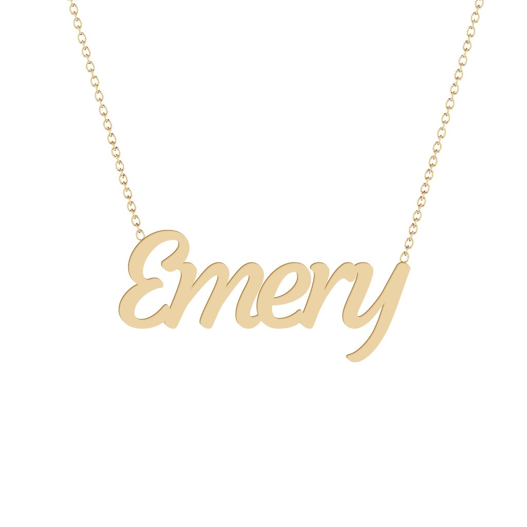 Gold Name Necklace - Emery