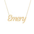 Gold Name Necklace - Emery