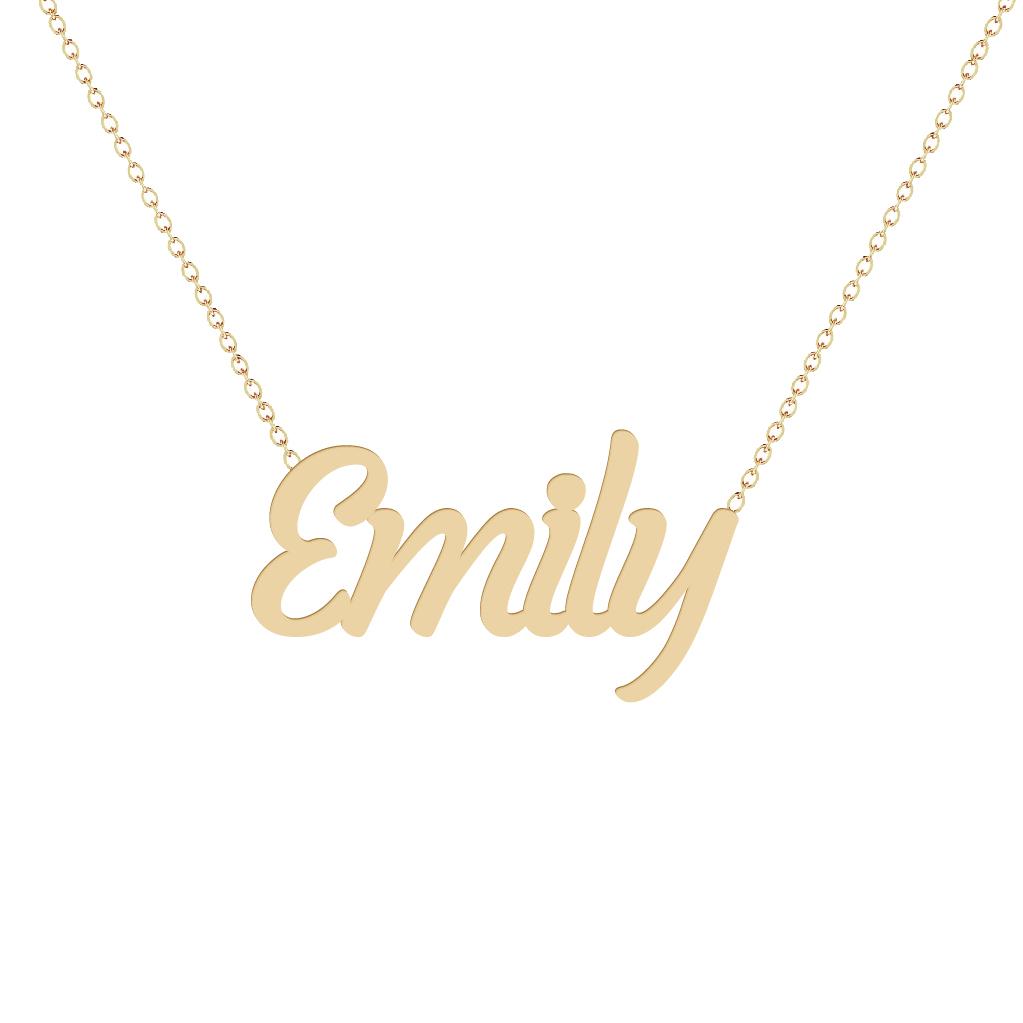 Gold Name Necklace - Emily