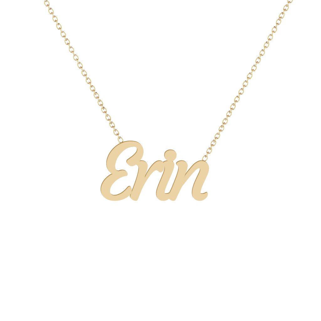 Gold Name Necklace - Erin