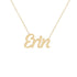 Gold Name Necklace - Erin