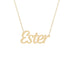 Gold Name Necklace - Ester