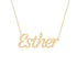 Gold Name Necklace - Esther