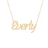 Gold Name Necklace - Everly