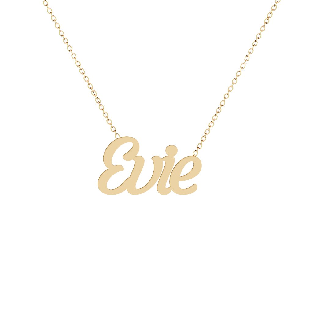 Gold Name Necklace - Evie