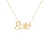 Gold Name Necklace - Evie