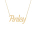 Gold Name Necklace - Finley