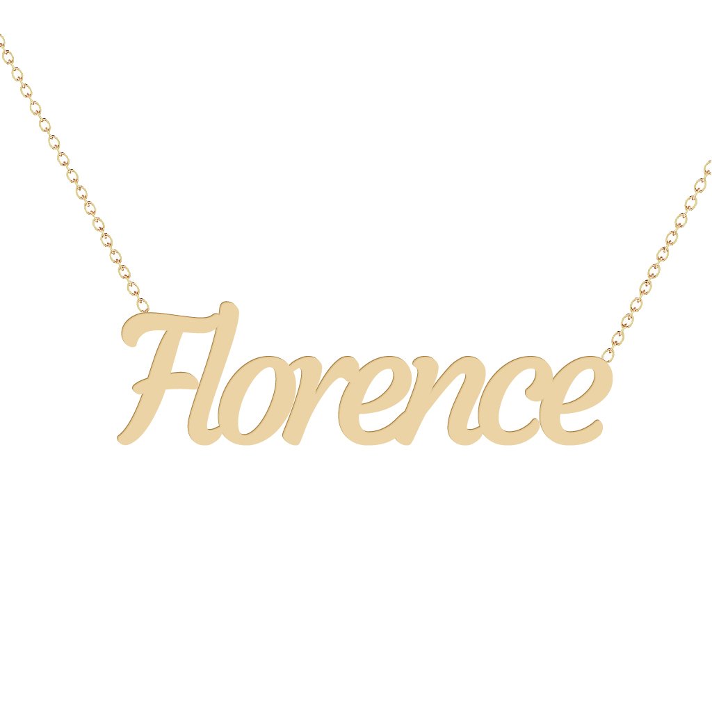 Gold Name Necklace - Florence