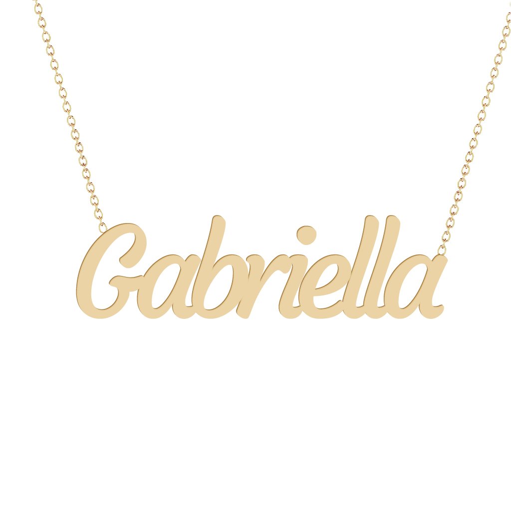 Gold Name Necklace - Gabriella
