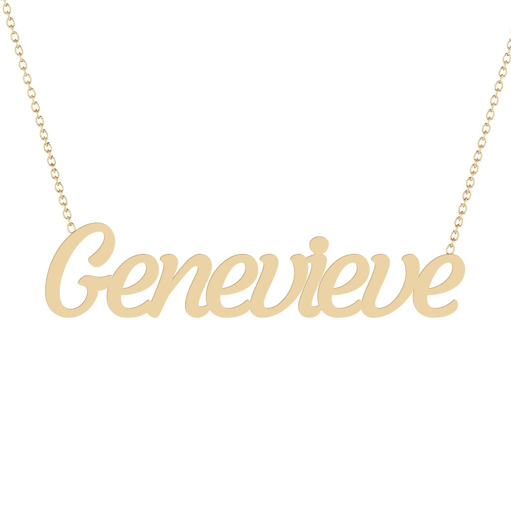 Gold Name Necklace - Genevieve