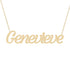 Gold Name Necklace - Genevieve
