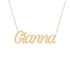 Gold Name Necklace - Gianna