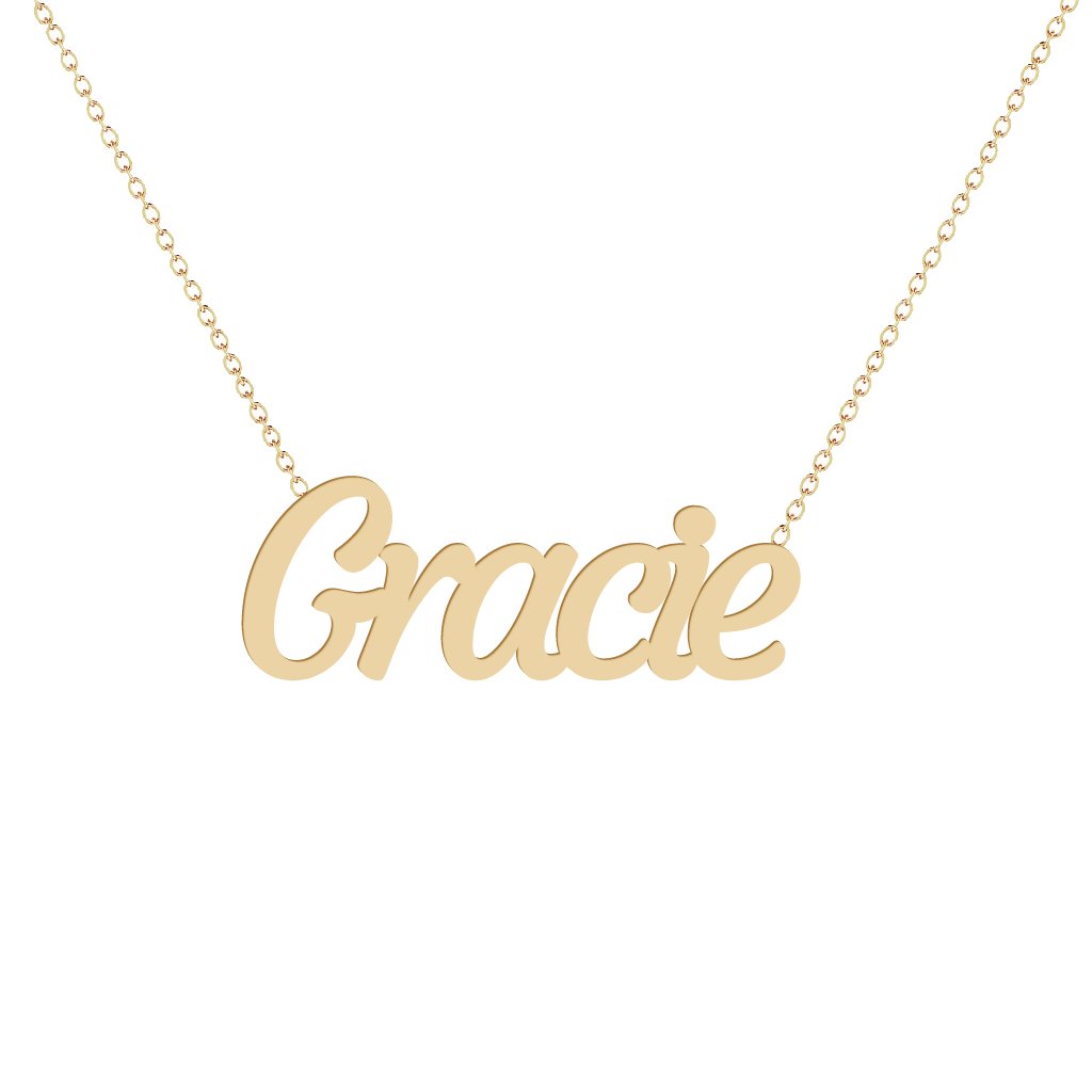Gold Name Necklace - Gracie