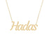 Gold Name Necklace - Hadas
