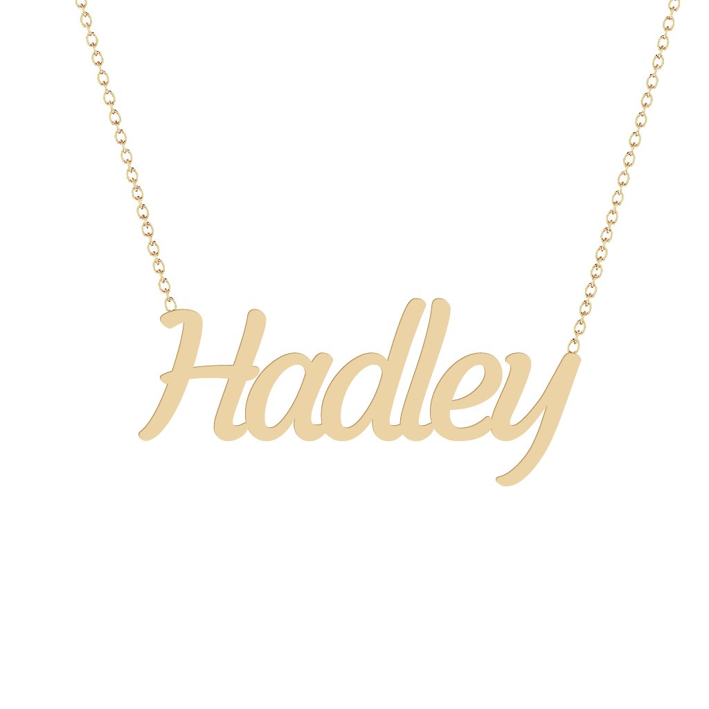 Gold Name Necklace - Hadley