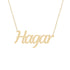 Gold Name Necklace - Hagar