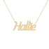 Gold Name Necklace - Hallie