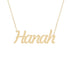 Gold Name Necklace - Hanah
