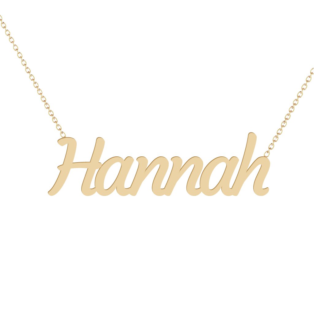 Gold Name Necklace - Hannah
