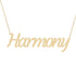 Gold Name Necklace - Harmony