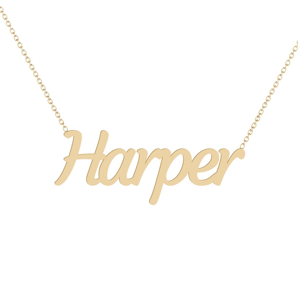 Gold Name Necklace - Harper