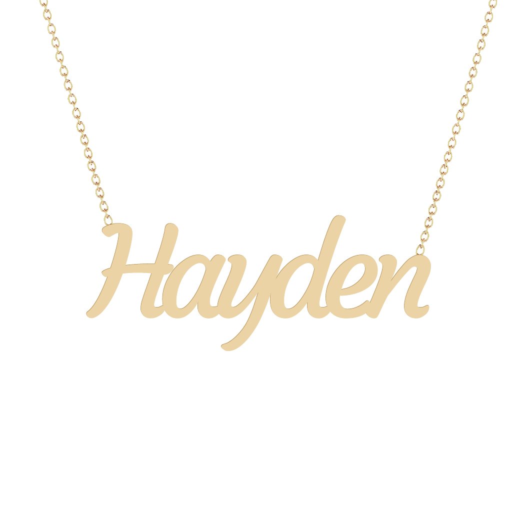 Gold Name Necklace - Hayden