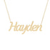 Gold Name Necklace - Hayden