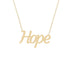 Gold Name Necklace - Hope