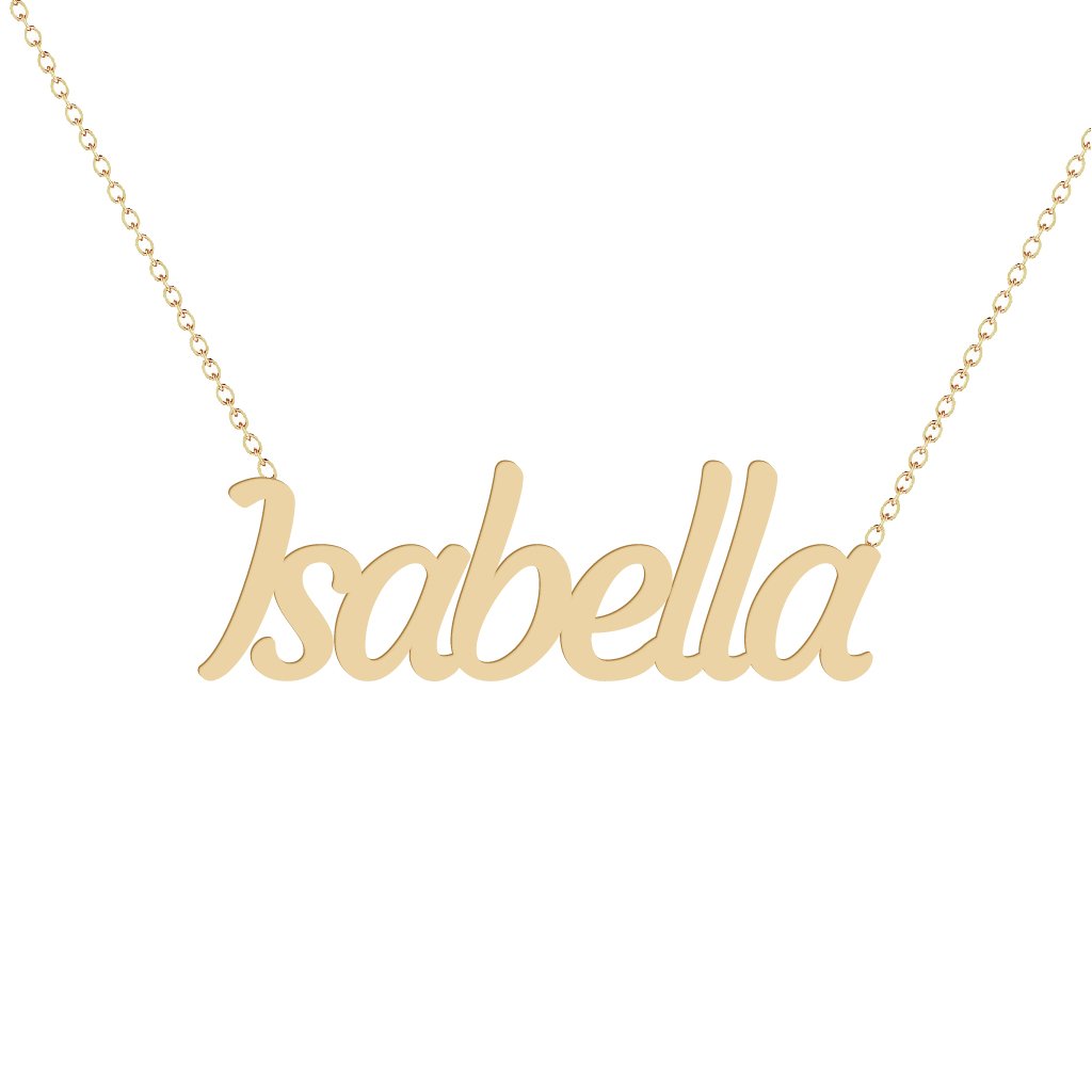 Gold Name Necklace - Isabella