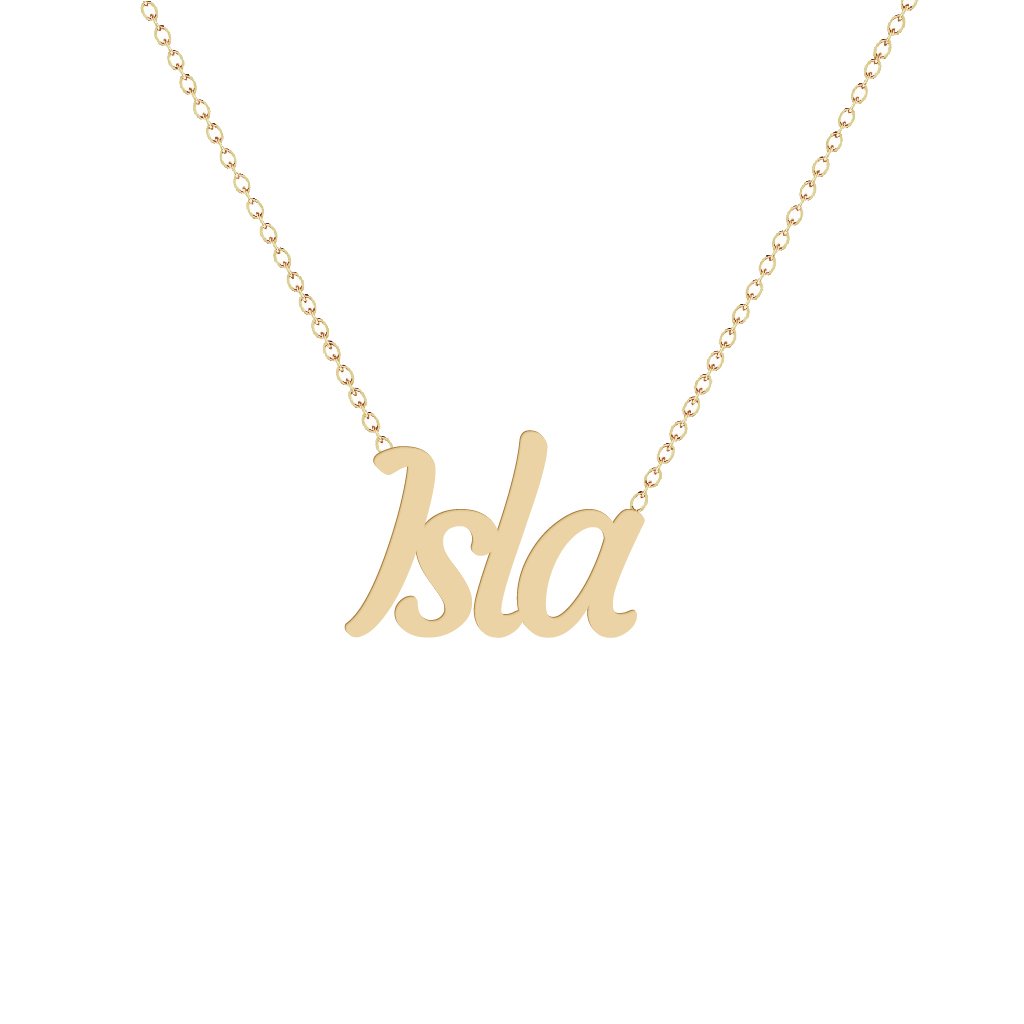 Gold Name Necklace - Isla