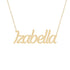 Gold Name Necklace - Izabella