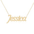 Gold Name Necklace – Jessica | 14K Solid Gold